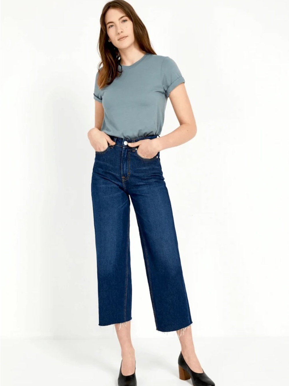 Frank and Oak Nina Wide Leg Jeans